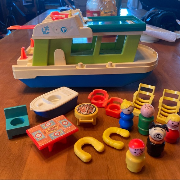 Fisher Price Little People House Boat 1972 Fisher Price Little - Main Image